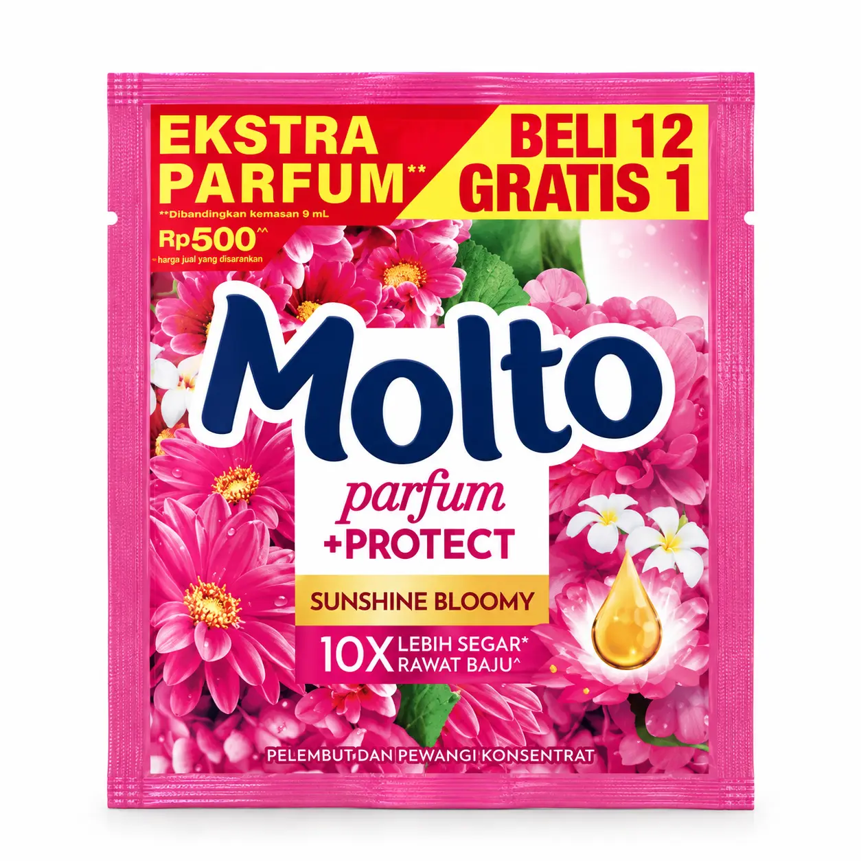 Molto Sunshine Pink 11ml - Renceng isi 12 sachet