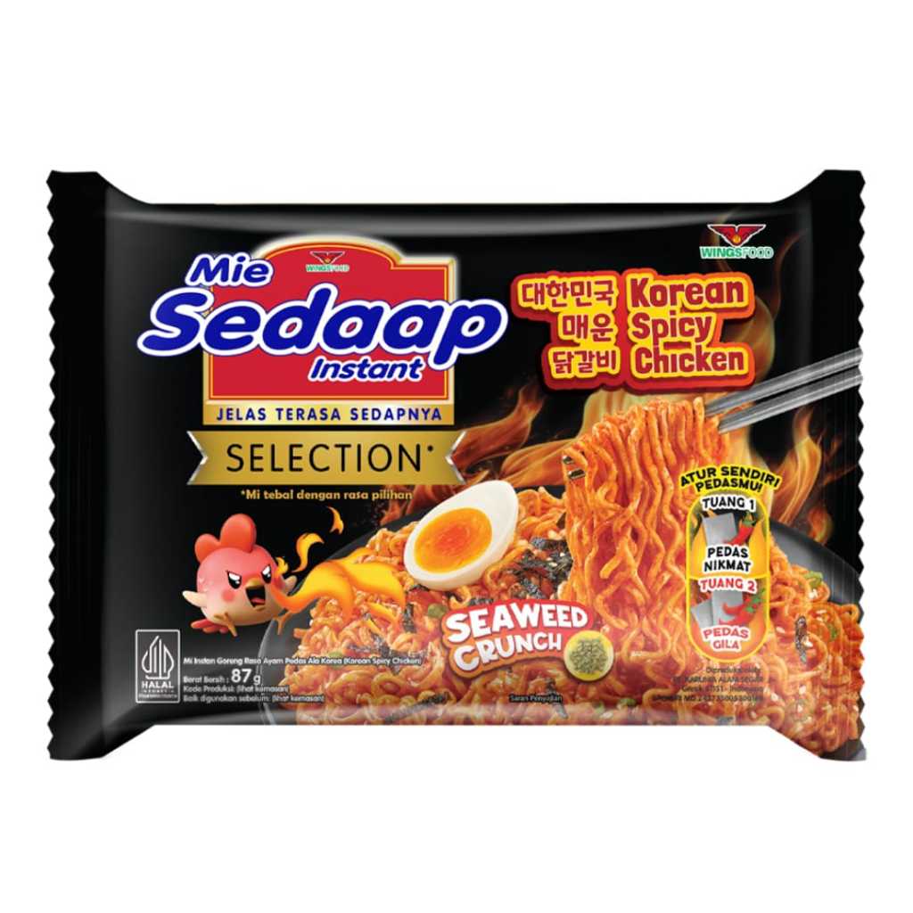 Sedaap Mie Instan Goreng Slelection Korean Spicy Chicken